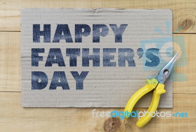 Happy Father Day Card Design Stock Photo