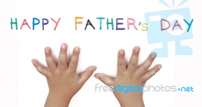 Happy Fathers Day Stock Photo