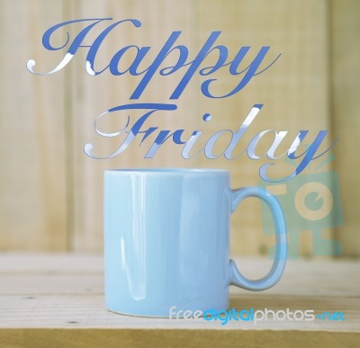 Happy Friday Card Concept Idea Stock Photo