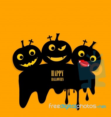 Happy Halloween Design Background Stock Image