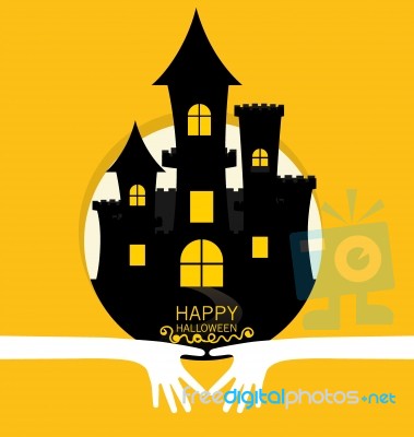 Happy Halloween Design Background Stock Image