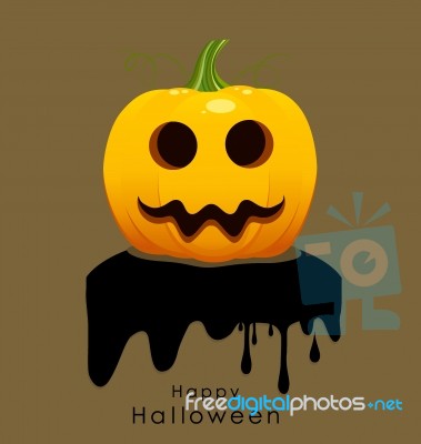 Happy Halloween Design Background Stock Image