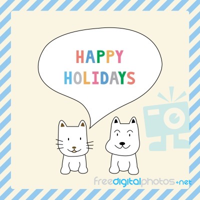 Happy Holidays13 Stock Image