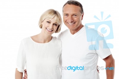 Happy Husband And Wife Together Stock Photo