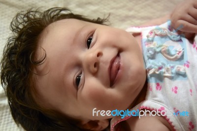 Happy Infant Stock Photo