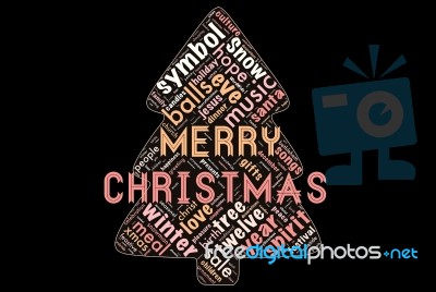 Happy Merry Christmas Stock Image