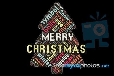 Happy Merry Christmas Stock Image