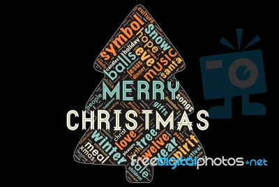 Happy Merry Christmas Stock Image