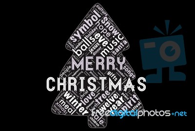 Happy Merry Christmas Stock Image