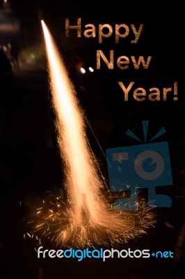 Happy New Year Stock Photo