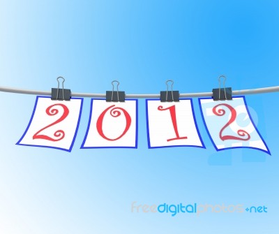 Happy New Year 2012 Stock Image