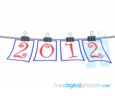 Happy New Year 2012 Stock Image