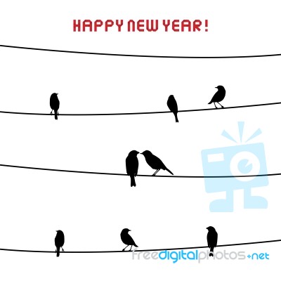 Happy New Year 2014 Card16 Stock Image