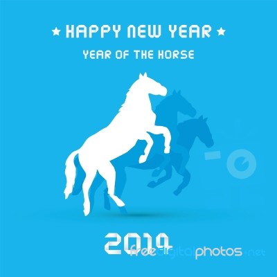 Happy New Year 2014 Card24 Stock Image