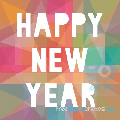 Happy New Year 2014 Card25 Stock Image