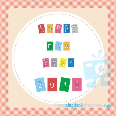 Happy New Year 2015 Greeting Card18 Stock Image