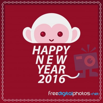 Happy New Year 2016 Stock Image