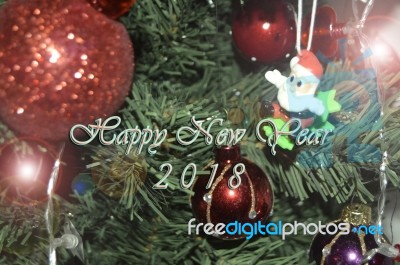 Happy New Year 2018 Stock Photo