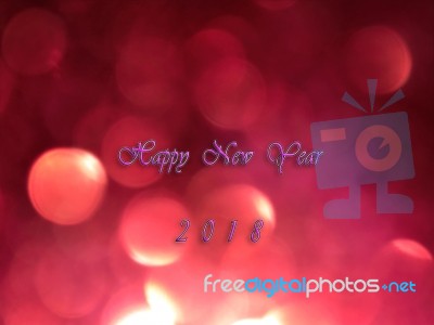 Happy New Year 2018 Stock Photo