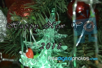 Happy New Year 2018 Stock Photo