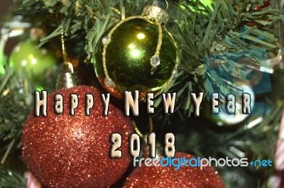 Happy New Year 2018 Stock Photo