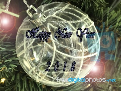 Happy New Year 2018 Stock Photo