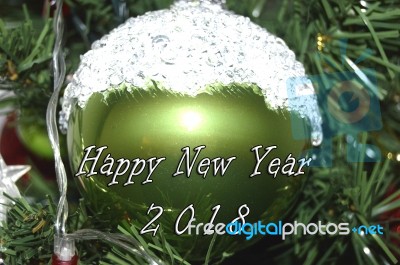 Happy New Year 2018 Stock Photo