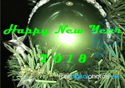 Happy New Year 2018 Stock Photo