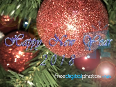 Happy New Year 2018 Stock Photo