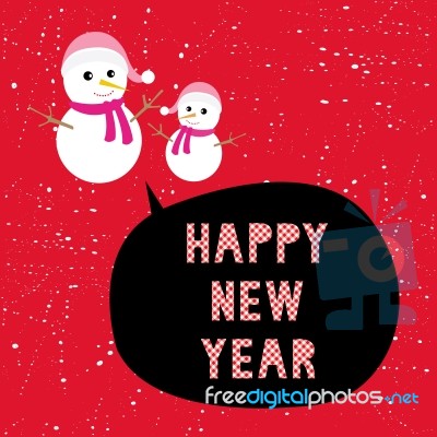 Happy New Year Greeting Card13 Stock Image