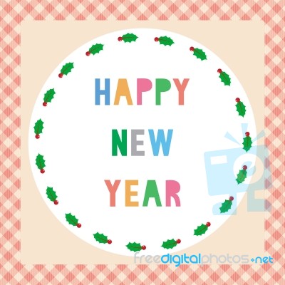 Happy New Year Greeting Card15 Stock Image