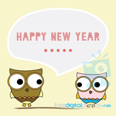 Happy New Year Greeting Card6 Stock Image