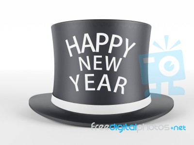 Happy New Year Hat Stock Image