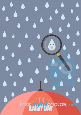 Happy Rainy Day Stock Image