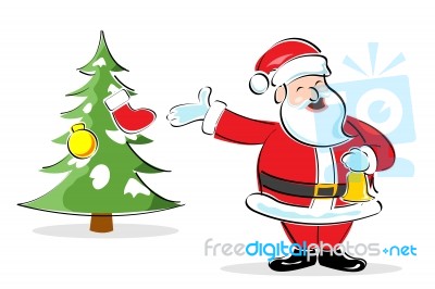 Happy Santa Claus Stock Image