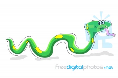 Happy Snake Stock Image