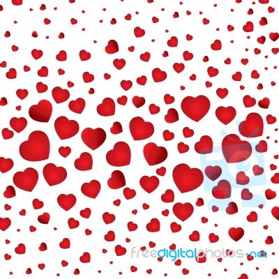 Happy Valentine's Day And My Heart On White Background. Valentine's Day On White Background Stock Image