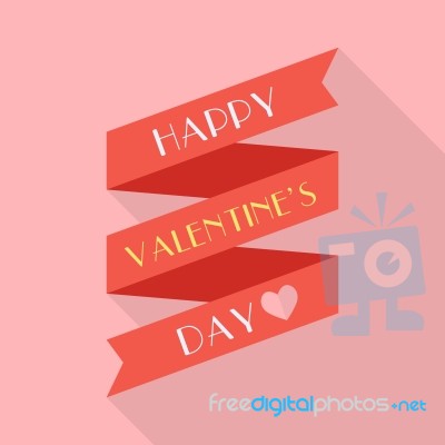 Happy Valentines Day Card Stock Image