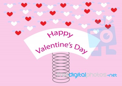 Happy Valentines Spring Stock Image