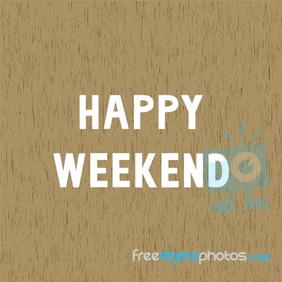 Happy Weekend1 Stock Image