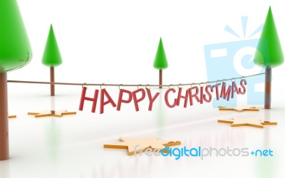 Happy X Mas Stock Image