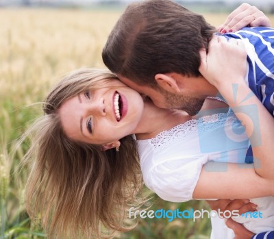 Happy Young Couple Stock Photo