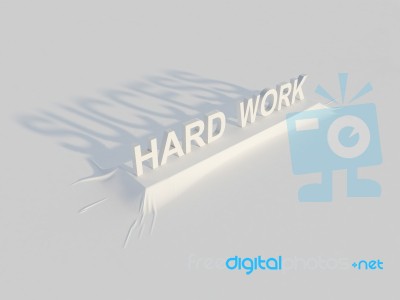 Hard Work = Success Stock Image