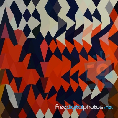 Harlequin Abstract Low Polygon Background Stock Image