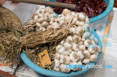 Harvesting Garlic From Farm To Market Stock Photo