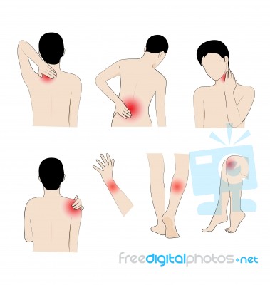 Have Pains And Aches Stock Image