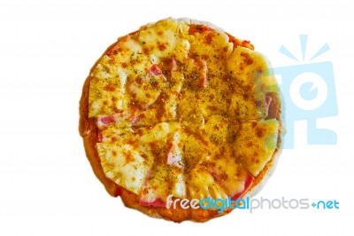 Hawaiian Pizza Stock Photo