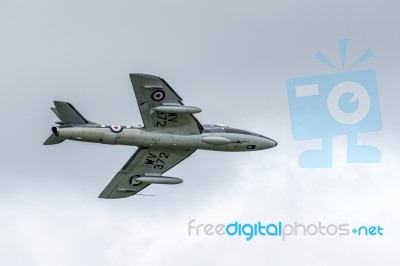 Hawker Hunter T7 Wv372 Stock Photo