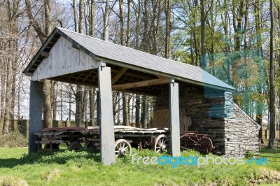 Hayshed At St Fagans National History Museum Stock Photo