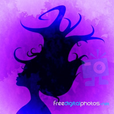 Head Hair Shows Color Person And Haircare Stock Image